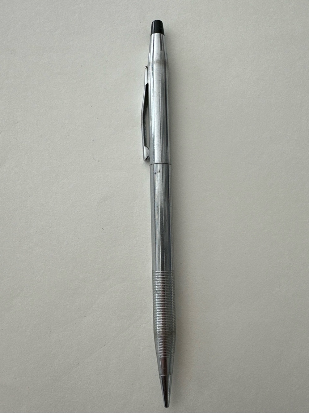 Vintage CROSS Century Chrome Knurled Barrel Mechanical Pencil USA